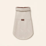 Milk Brown Sunday Stripe Dog Shirt on its own.